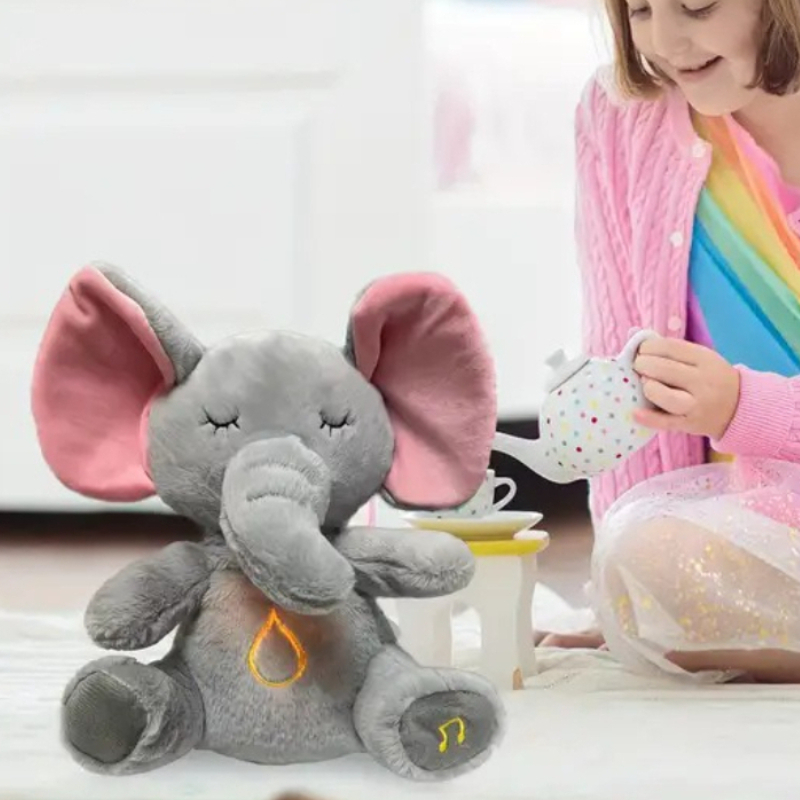 Kids Toys Elephant - Heet verkoop gloeiende ademhaling muziek schattige