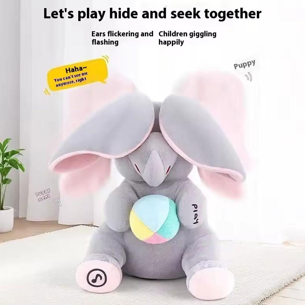 Kids Toys Elephant - Grappige Verstoppertje Olifant Knuffel Klapperende Oren
