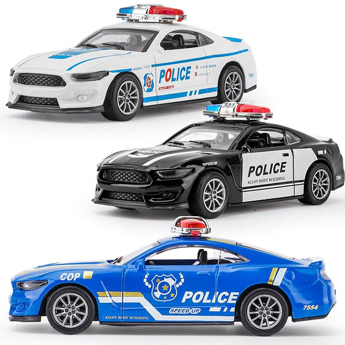 Kids Toys Young - Gietmetalen model auto met pullback-functie, niet-openende