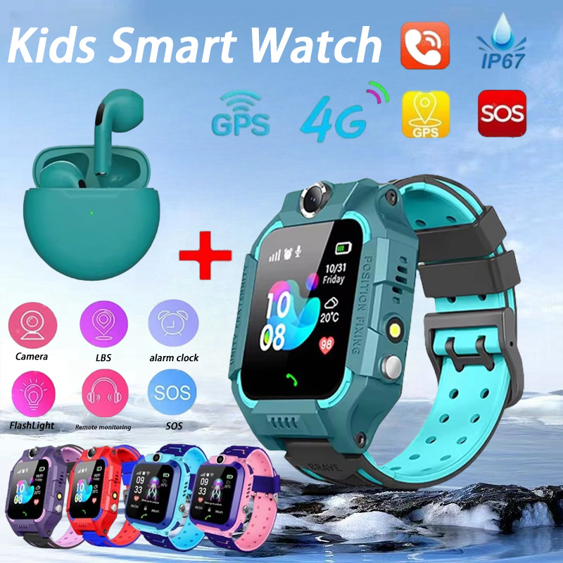 Kids Smartwatch Gps - Nieuwe kinderen slimme horloge SOS telefoonhorloge