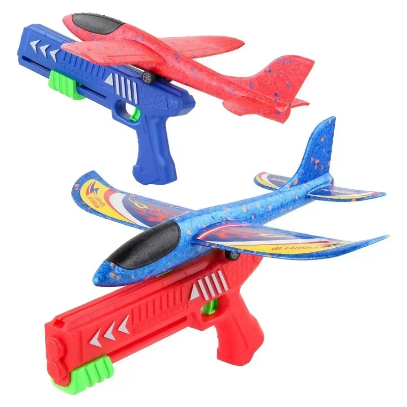 Catapult Launcher Toy - Kinderen 24/34Cm Schuim Vliegtuig Speelgoed Gun