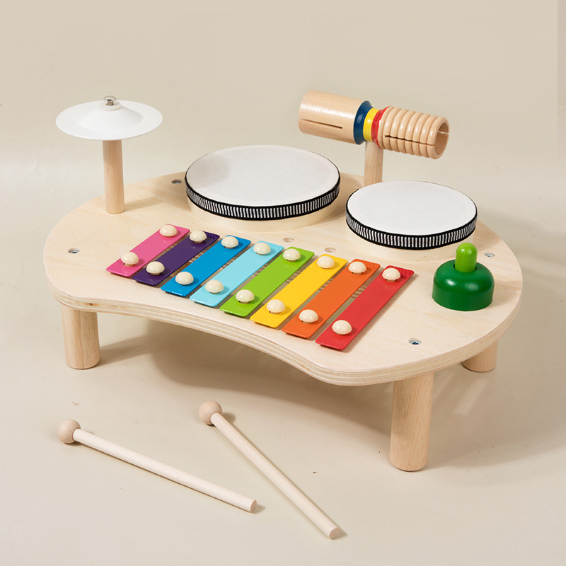 Kids Toys 2 Year Old - Multifunctionele babymuziektafel Speelgoed Houten muziekinstrument Speelgoed
