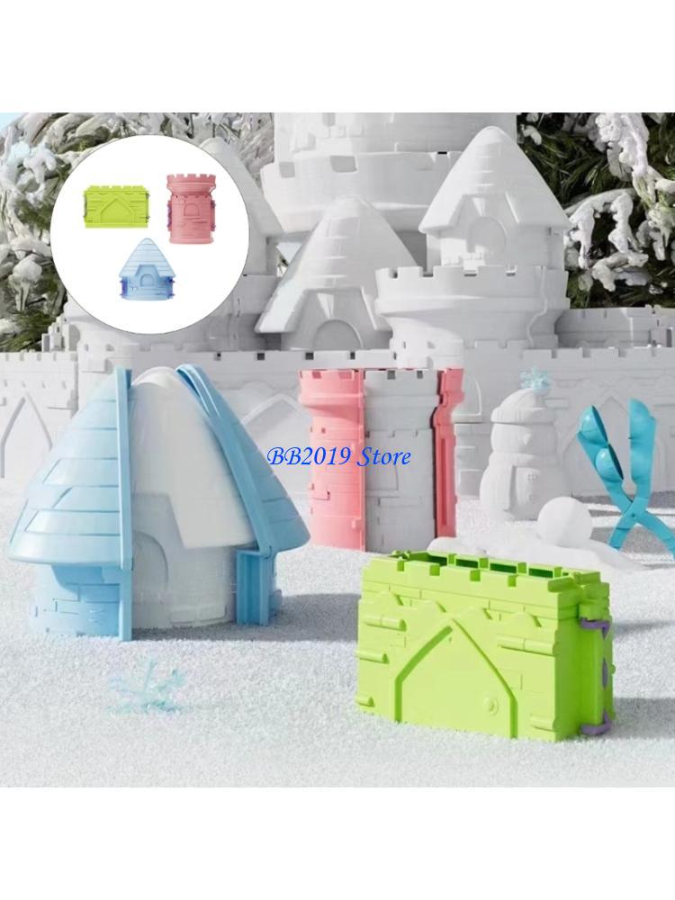 Kinetic Sand Mold - Q0KB Leuke strand- en sneeuwkastelenvorm set