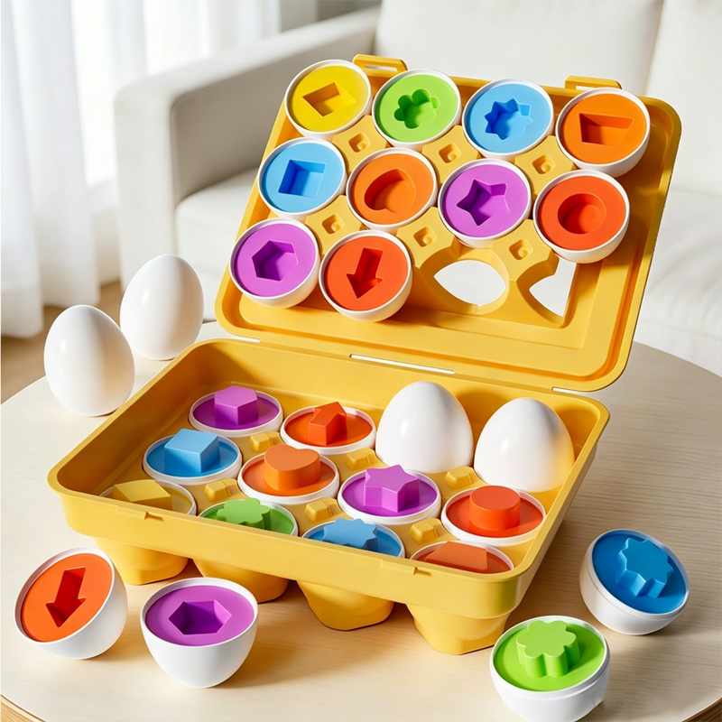 Kids Toys 2 Year Old - Montessori Spelletjes Baby Speelgoed Slimme Ei-vormige