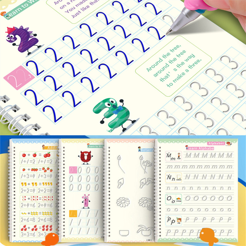 Kids Toys 2 Year Old - Herbruikbare Magic Copybook Tekenspeelgoed voor kinderen