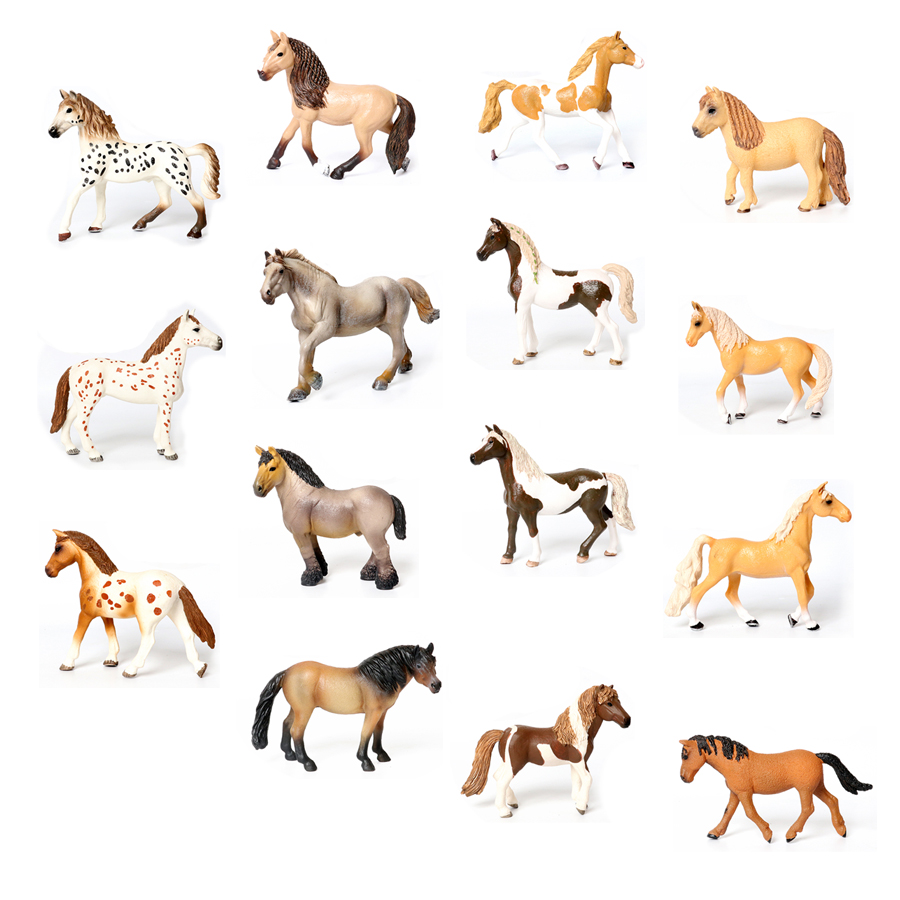 Kids Toys Horse - Paardenfiguren, boerderijdieren, speelgoedpaarden, paardenspeelset, dierenbeeldjes, actiefiguur,