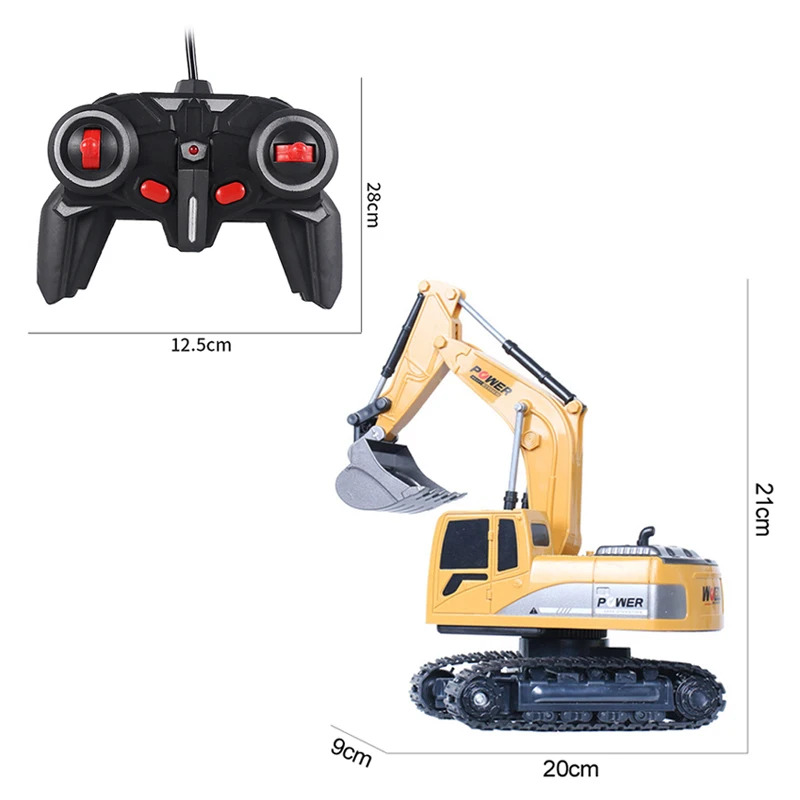 Kids' Toys Channel - RC Graafmachine 2.4Ghz 6 Kanaals 1:24