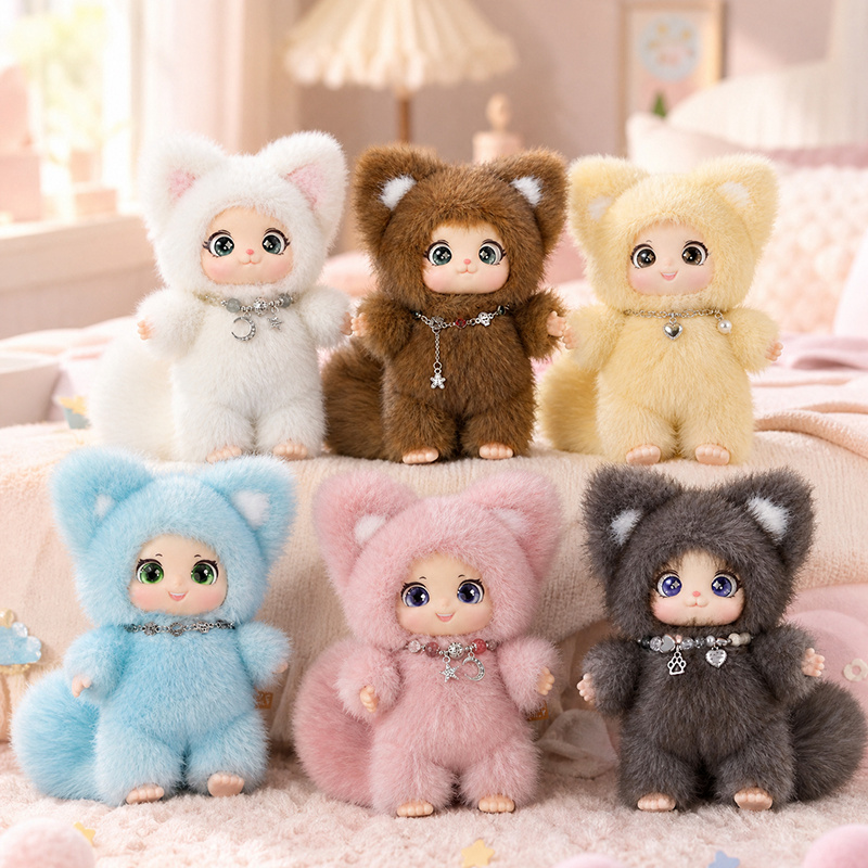 Kids Toys Animal - 18cm Nieuwe Schattige Familie Vos Pluche