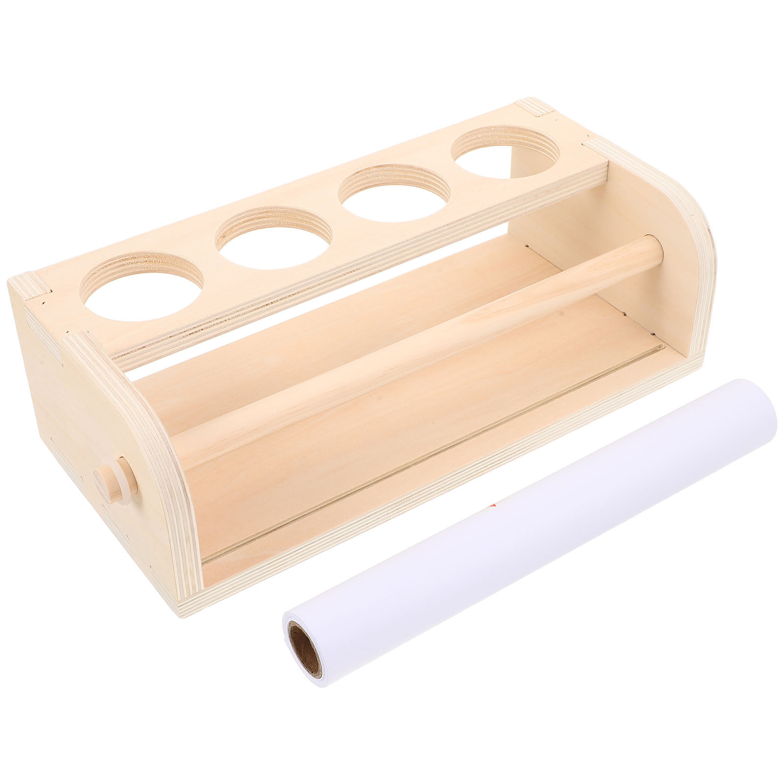Kids Art Easel - Houten kinder-ezel met papierrolhouder 500x29cm, stabiele