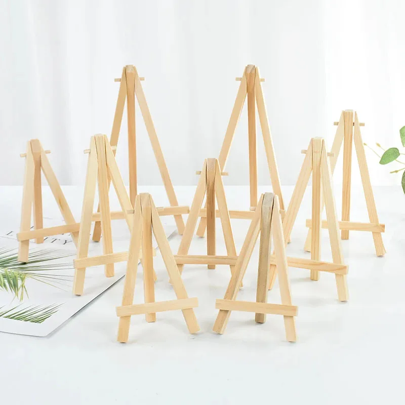 Kids Art Easel - 10 stks Hout Mini Schildersezel Frame