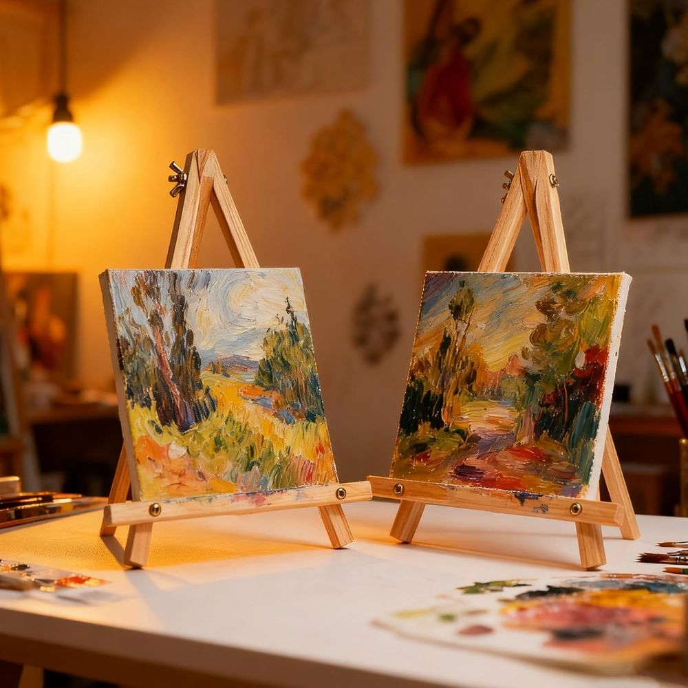 6-delige set 9 inch houten sch - Kids Art Easel recensie en prijs