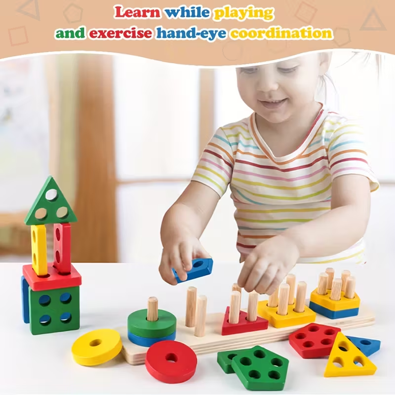 Montessori Houten Spelletjes B - Kids Toys 2 Year Old recensie en prijs