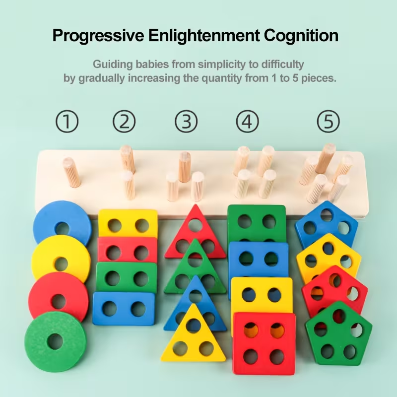 Montessori Houten Spelletjes B - Kids Toys 2 Year Old recensie en prijs