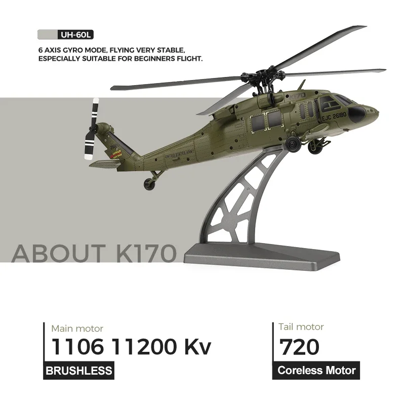 K170 RC Helicopter UH-60L 4-ka - Kids' Toys Channel recensie en prijs