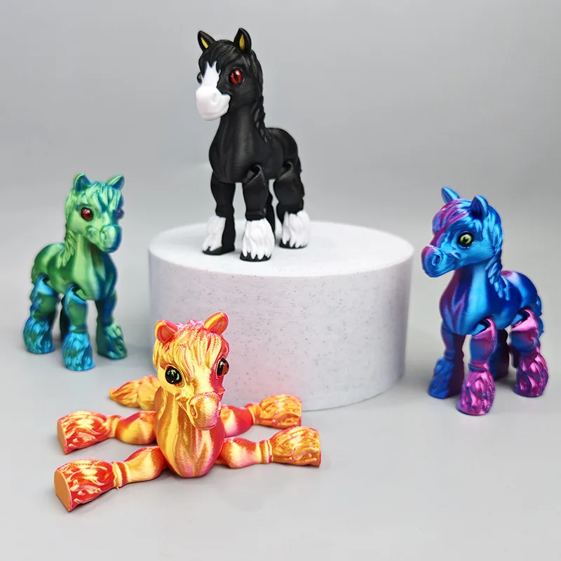 3D-geprinte beweegbare paarden - Kids Toys Horse recensie en prijs