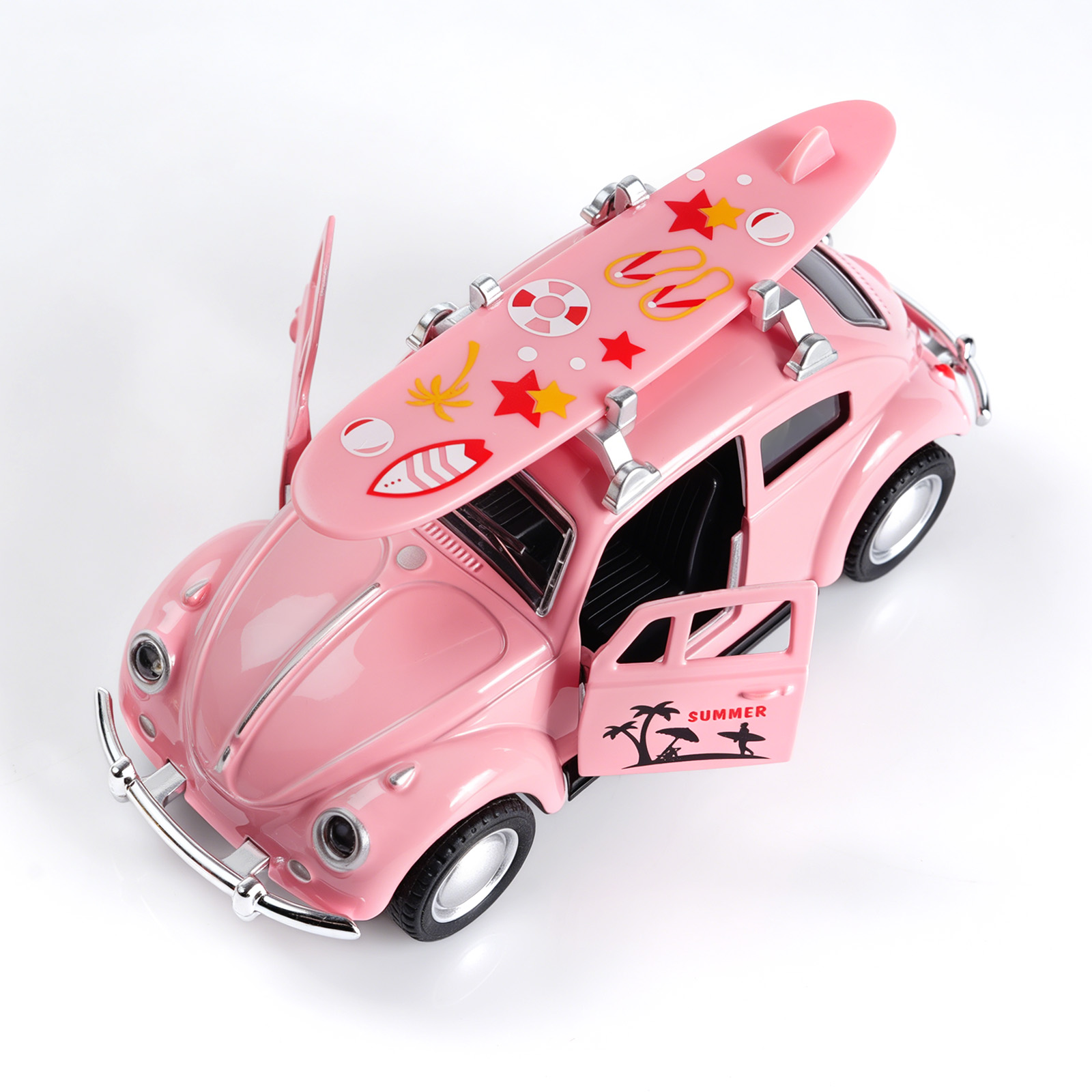 1:36 roze Volkswagen Kever geg - Kids Toys Young recensie en prijs
