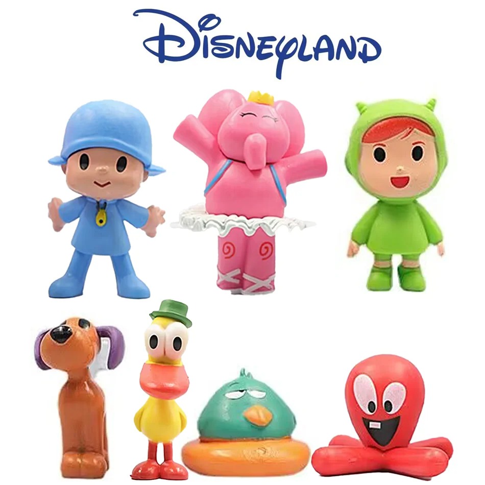 7 stks/set Pocoyo Dier Speelgo - Kids Toys Elephant recensie en prijs