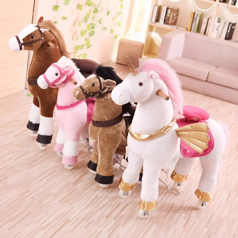 Meerkleurig springpaard Groot  - Kids Toys Horse recensie en prijs