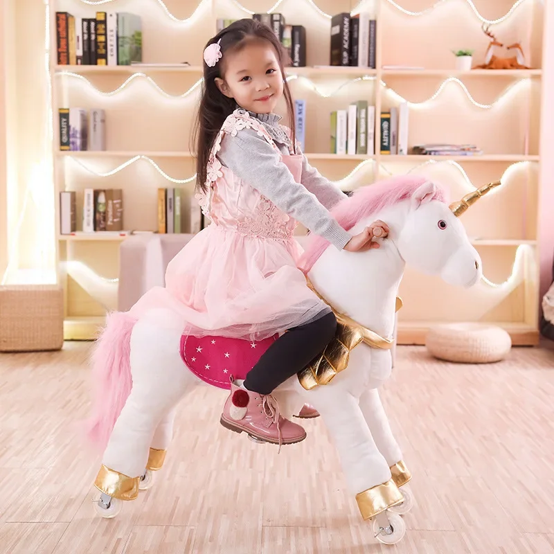Meerkleurig springpaard Groot  - Kids Toys Horse recensie en prijs