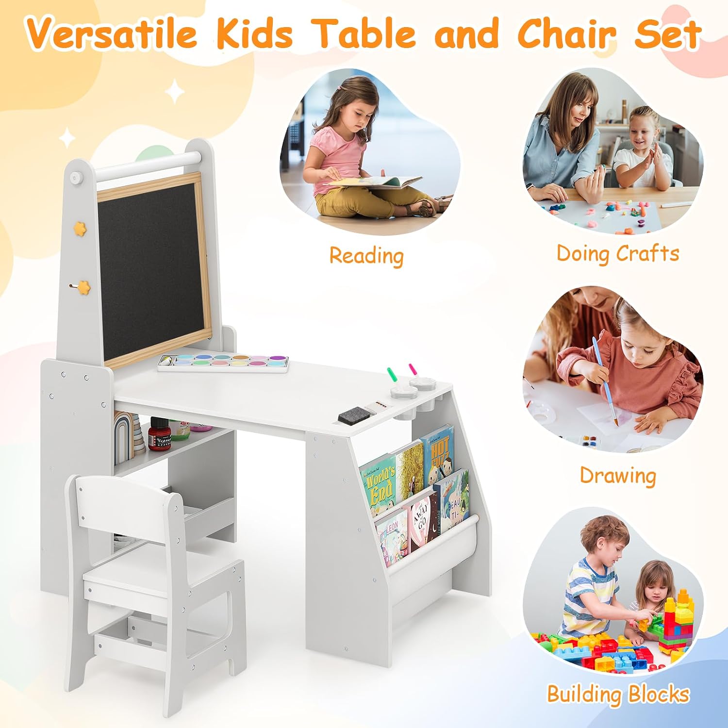 Kinderen Tekentafel & Stoelset - Kids Art Easel recensie en prijs