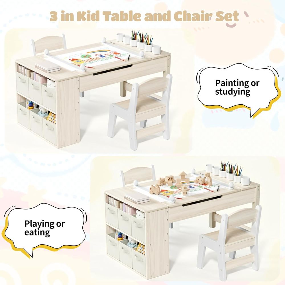 Kunsttafel- en stoelenset voor - Kids Art Easel recensie en prijs