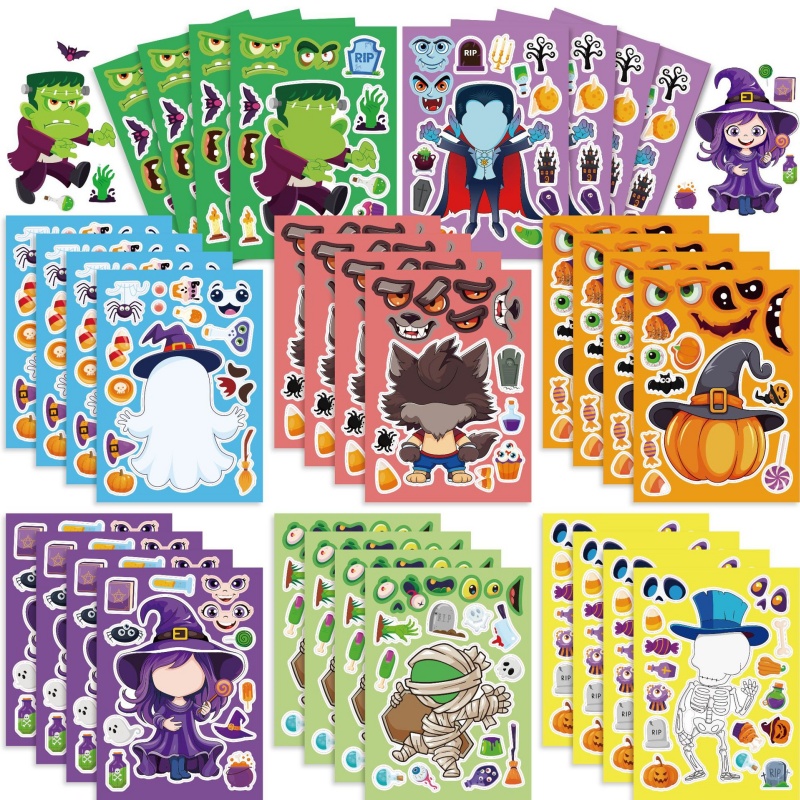 Halloween Party Games Stickers - Kids Zombie Toys recensie en prijs