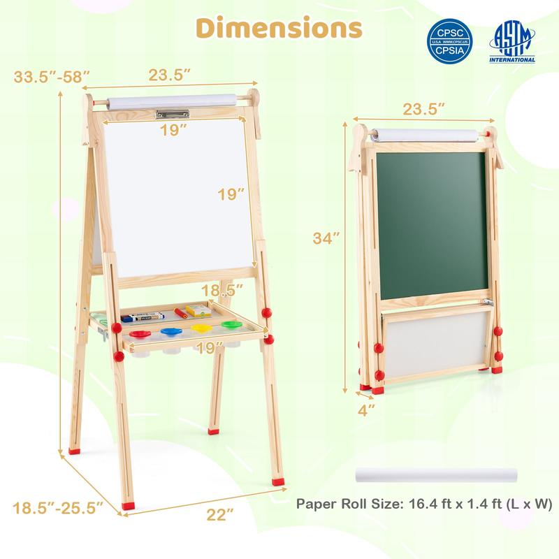 3-in-1 dubbelzijdig opvouwbaar - Kids Art Easel recensie en prijs