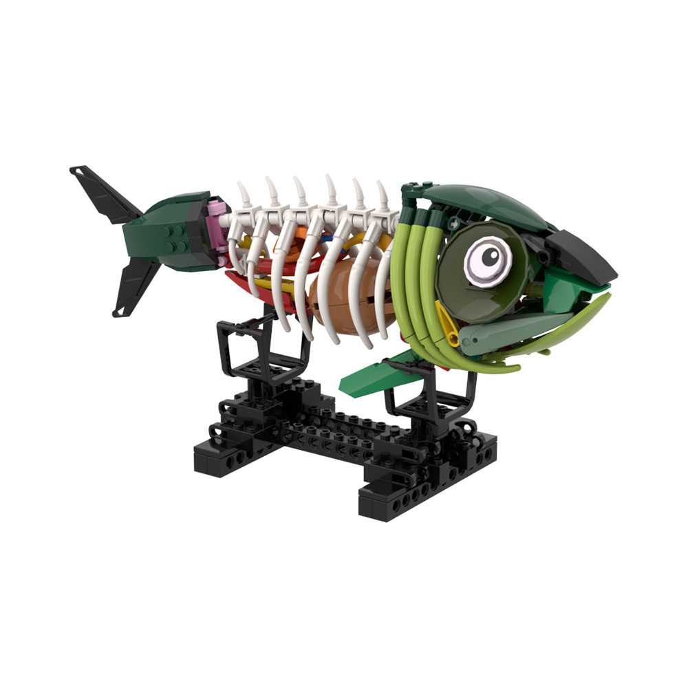 MOC Zombie Vis Model Bouwstene - Kids Zombie Toys recensie en prijs