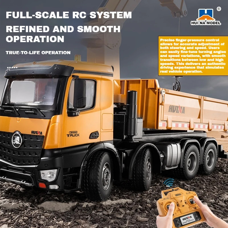 Huina 1538 RC Dump Truck 1:14  - Kids' Toys Channel recensie en prijs